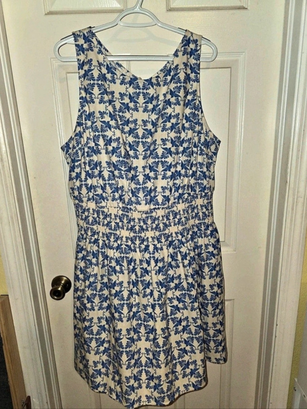 Universal Thread Floral Mini Dress in Blue & White XXL NWT